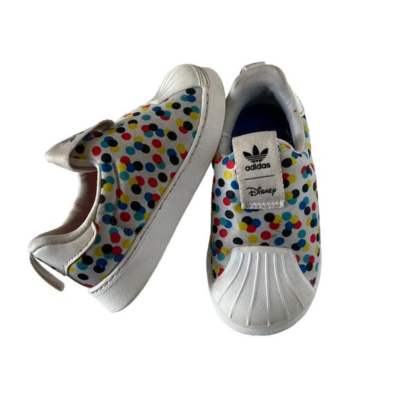 Adidas x Disney Superstar Mickey Minnie Sneakers - Picture 1 of 9